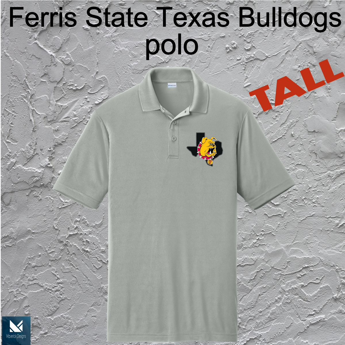 FSU Texas Bulldogs Polo TALL