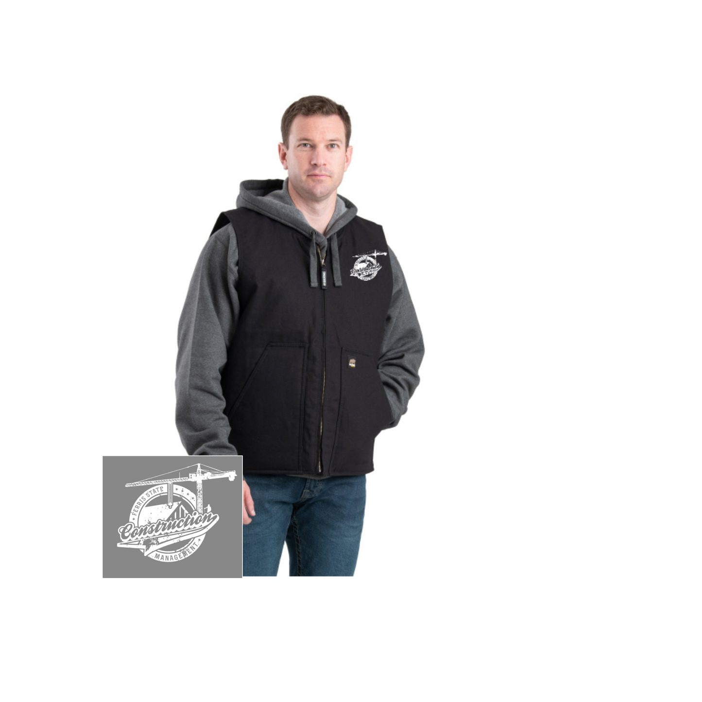 Jacket- Berne Vest with Embroidered Logo