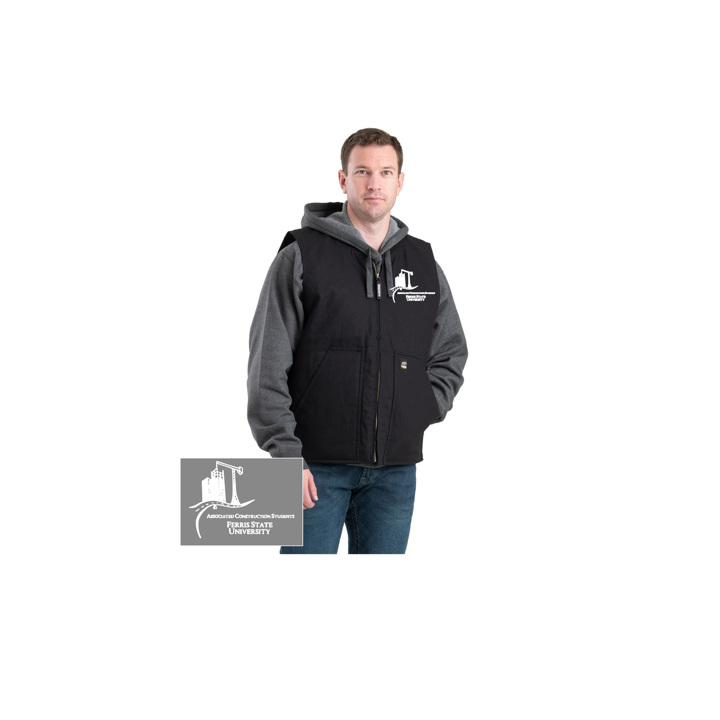 Jacket- Berne Vest with Embroidered Logo