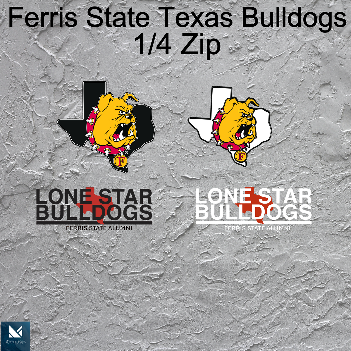 Texas Lonestar Bulldogs- 1/4 Zip ups