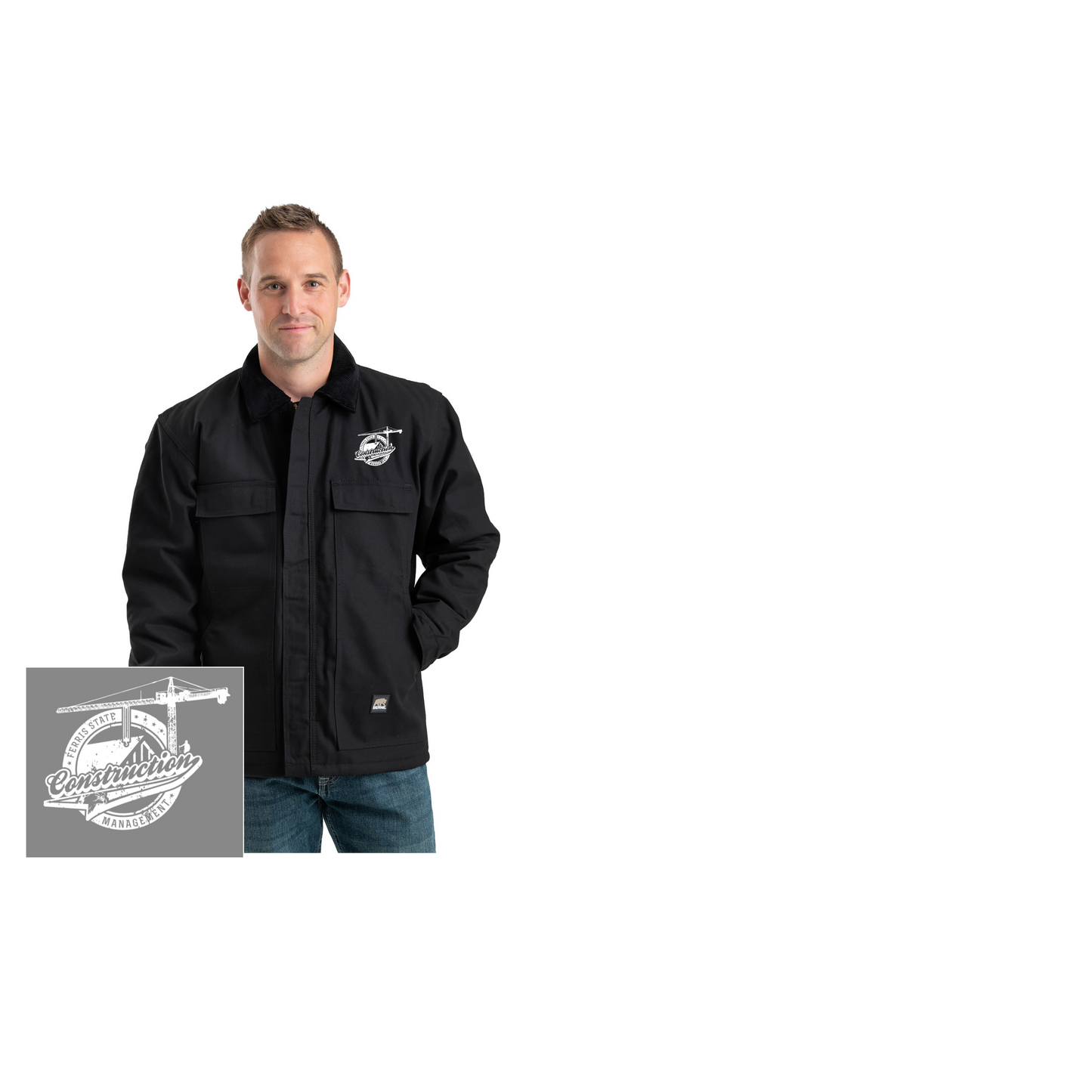Jacket -Berne Embroidered Logo