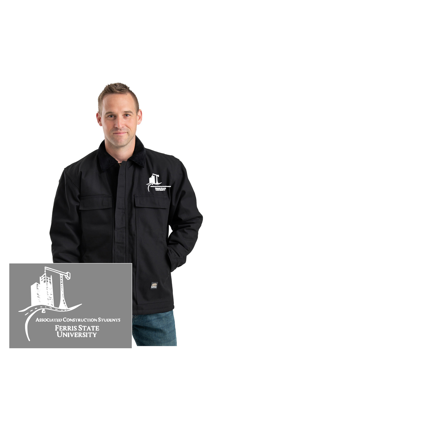 Jacket -Berne Embroidered Logo