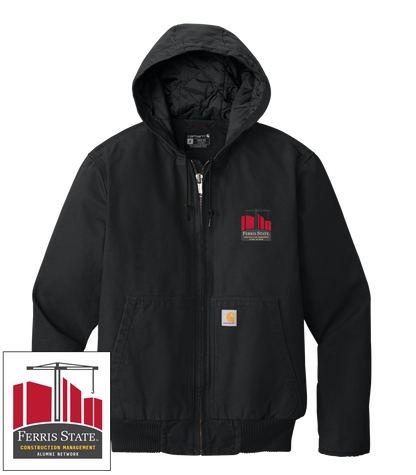 FSU Carhartt Hooded Jacket Construction Management Alumni