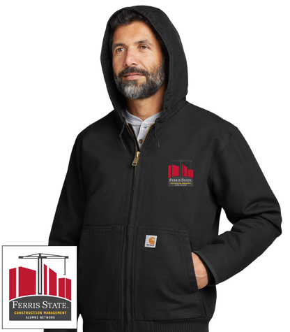 FSU Carhartt Hooded Jacket Construction Management Alumni
