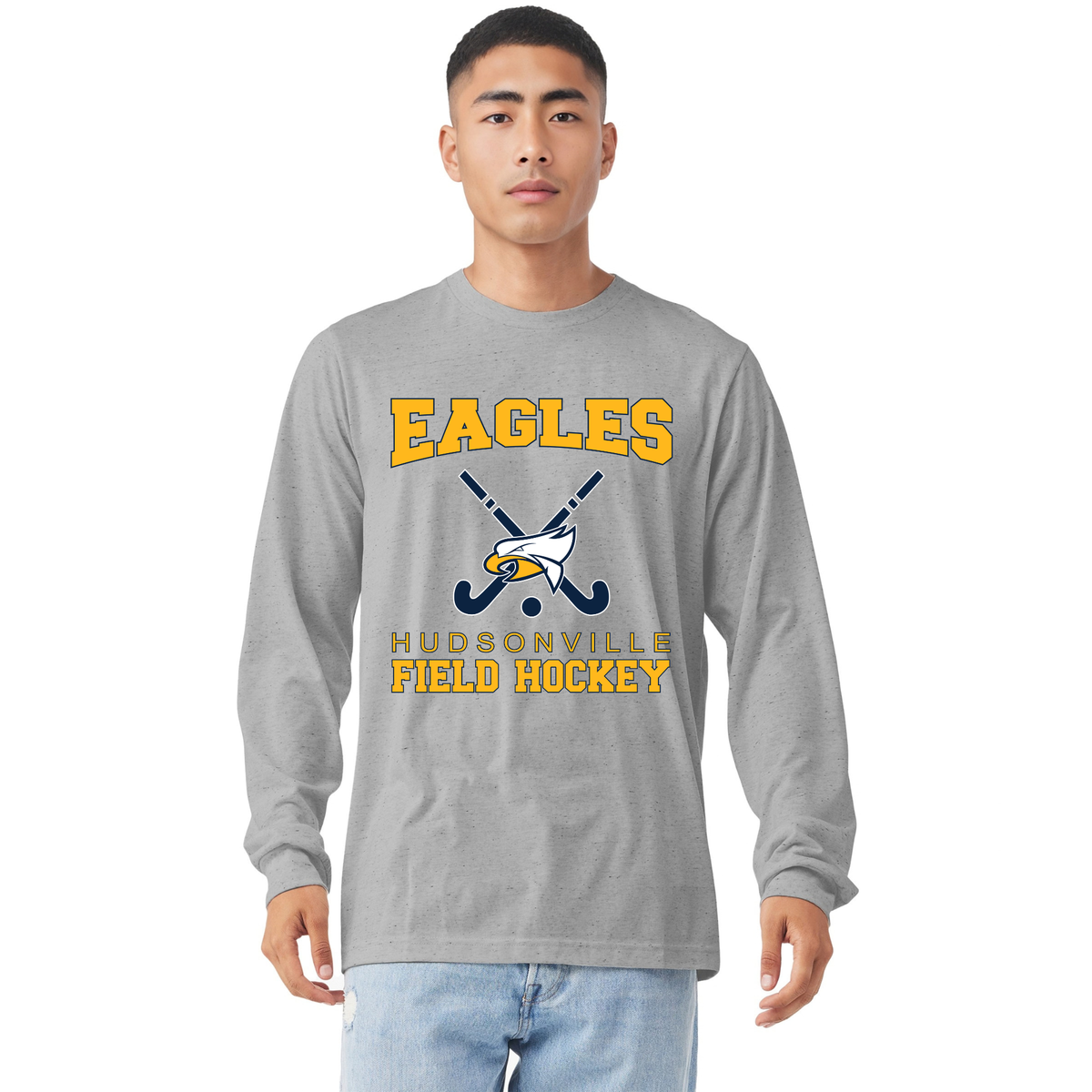 Hudsonville Field Hockey Tri Blend Long Sleeve