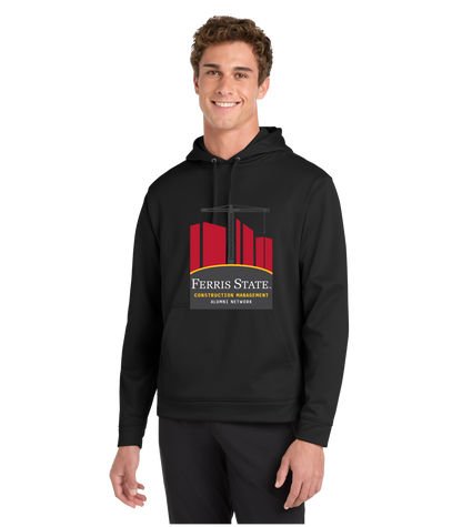 FSU Sport-wick Hoodie Large Logo Construction Management Alumni