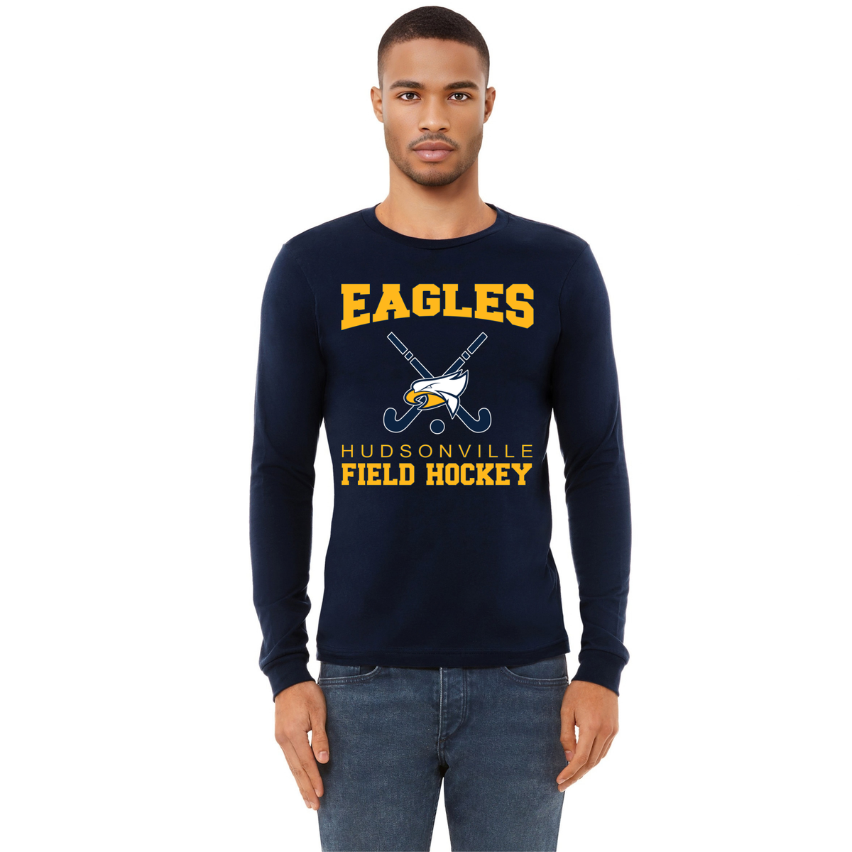 Hudsonville Field Hockey Tri Blend Long Sleeve