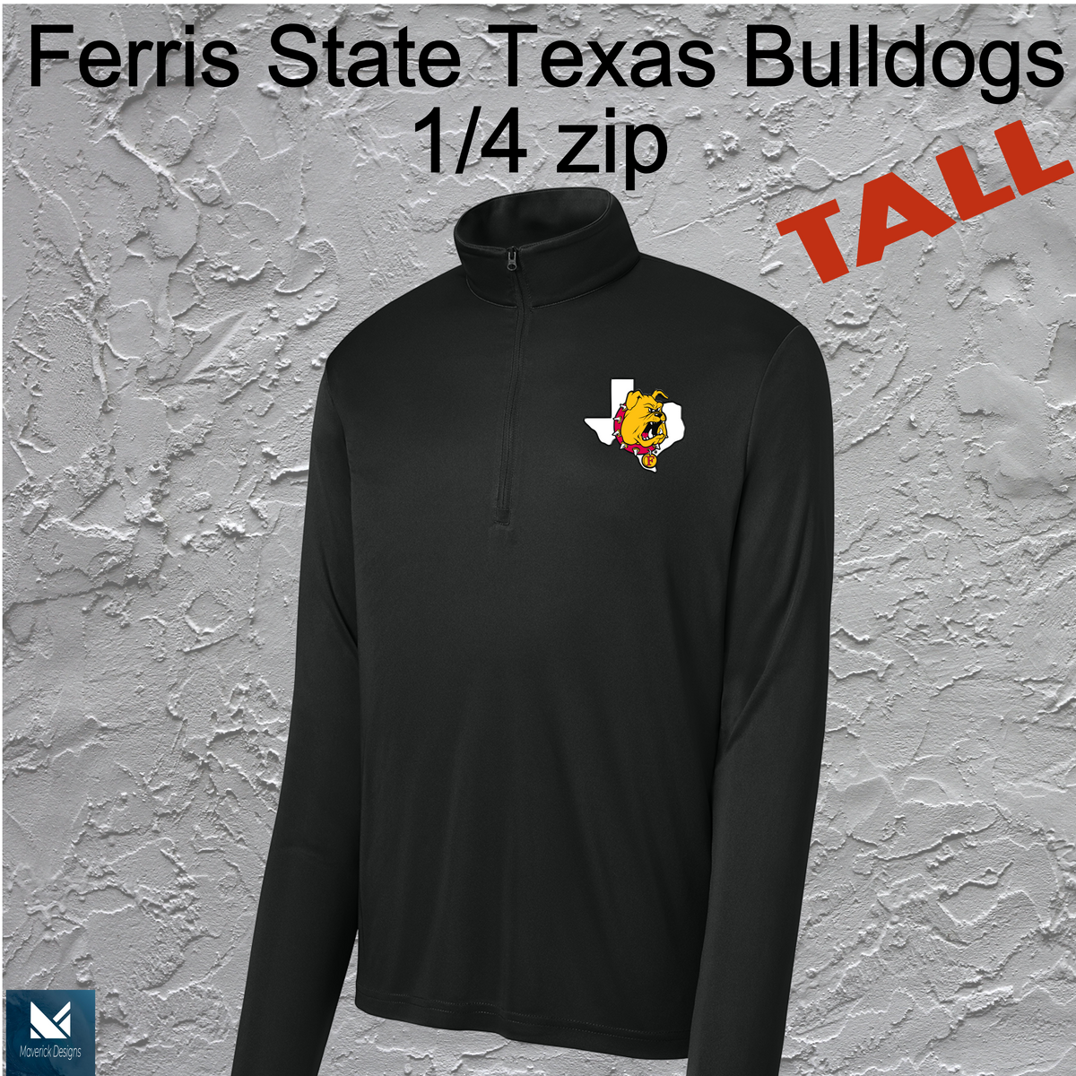 FSU Texas Bulldogs 1/4 Zip TALL