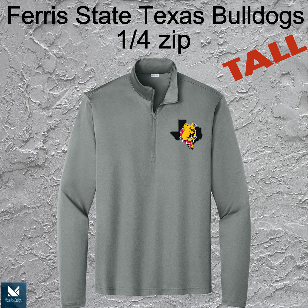 FSU Texas Bulldogs 1/4 Zip TALL