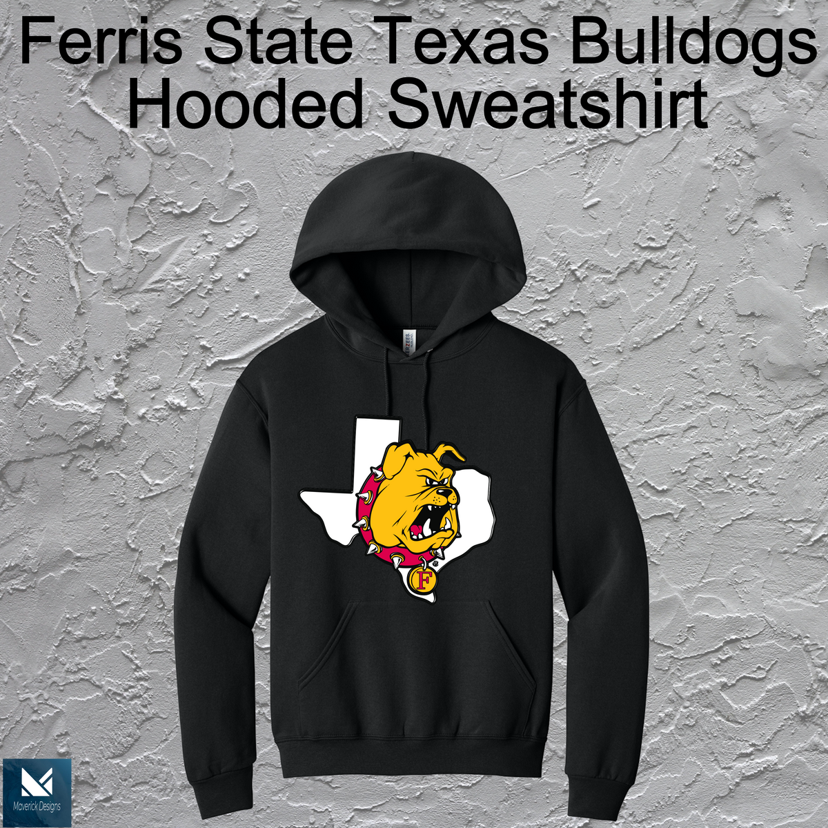 FSU Texas Bulldogs Hooded Large Logo