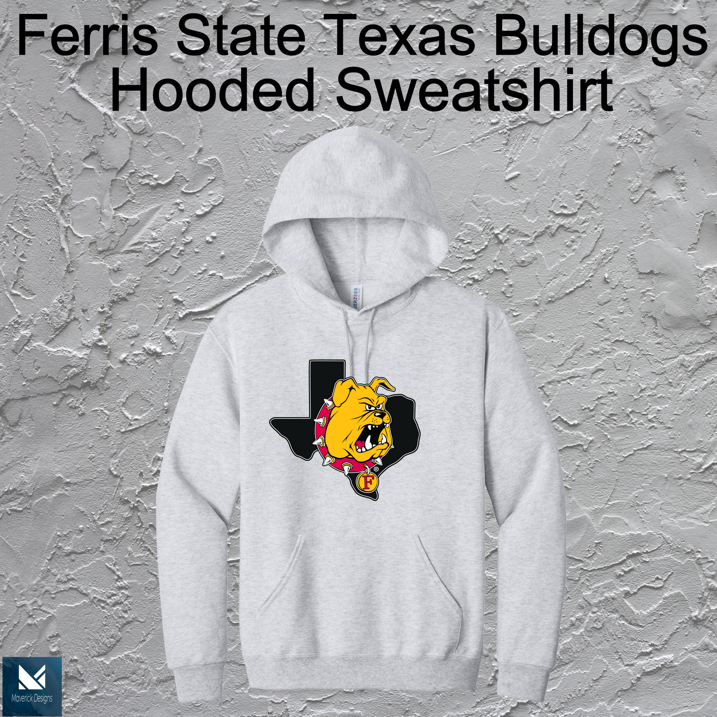 FSU Texas Bulldogs Hooded Large Logo
