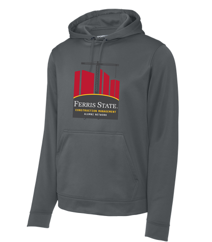 FSU Sport-wick Hoodie Large Logo Construction Management Alumni