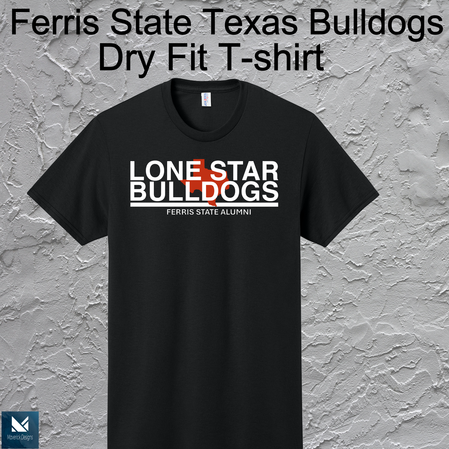 FSU Lonestar Bulldogs Dry Fit T-shirt Large Logo