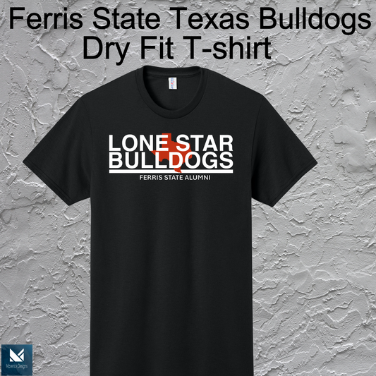 FSU Lonestar Bulldogs Dry Fit T-shirt Large Logo