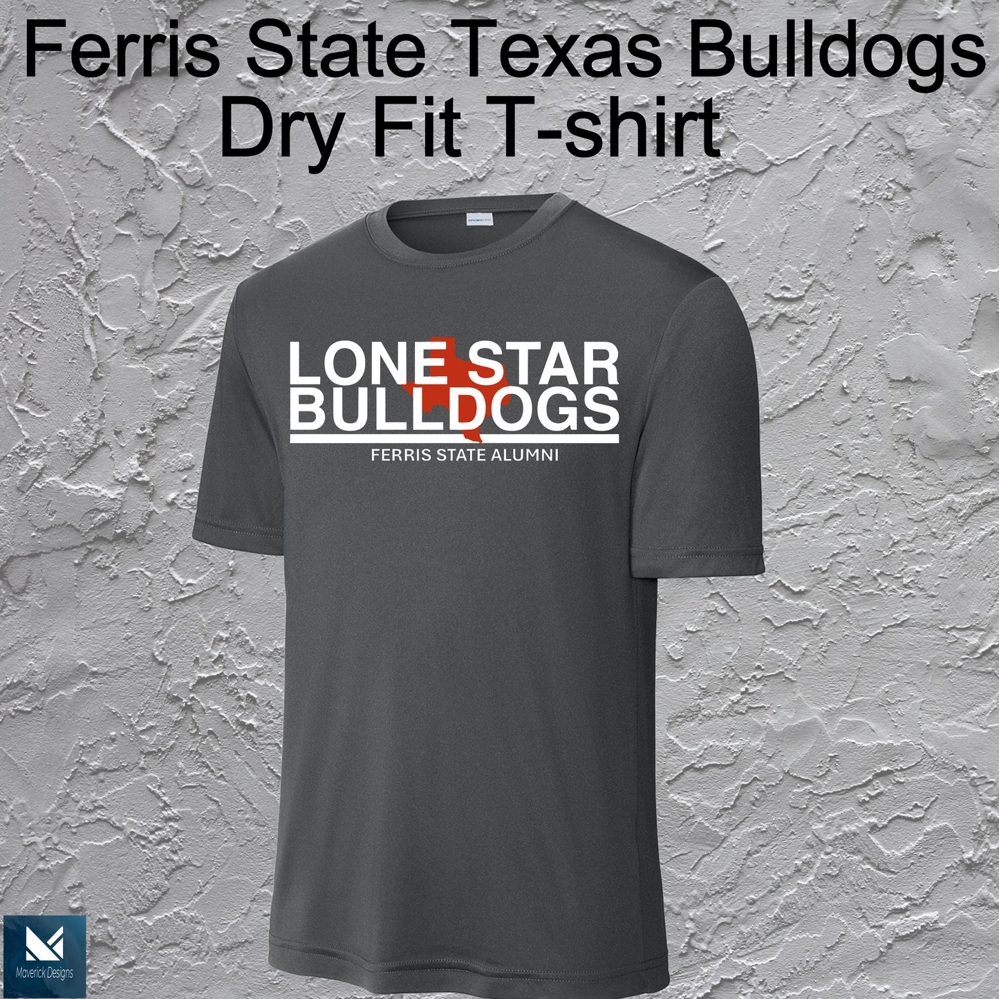 FSU Lonestar Bulldogs Dry Fit T-shirt Large Logo