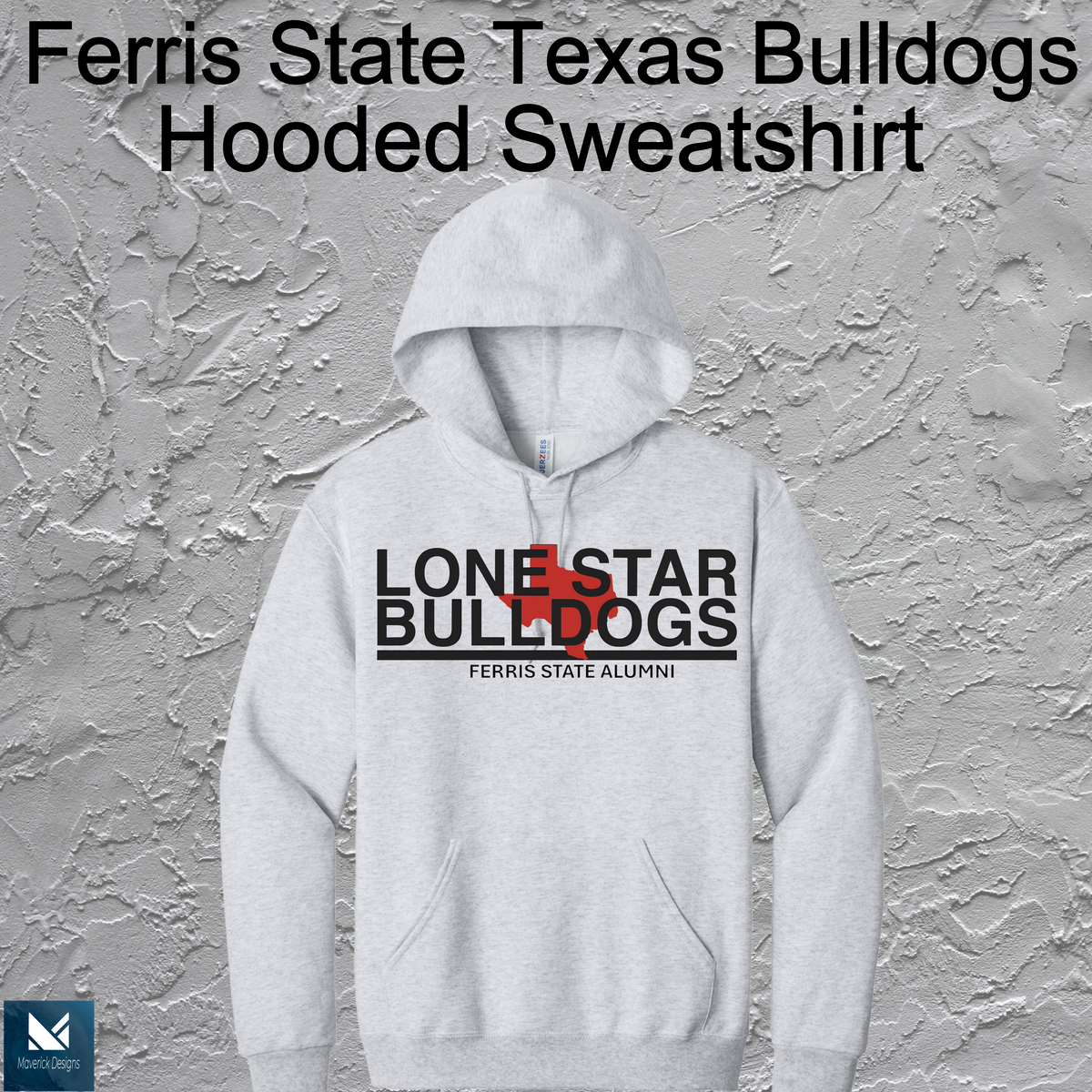 FSU Lonestar Bulldogs Hooded Large Logo