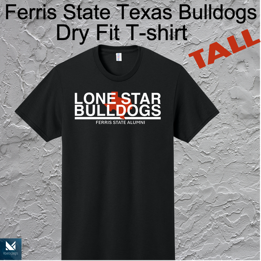 FSU Lonestar Bulldogs Dry Fit T-shirt Large Logo TALL