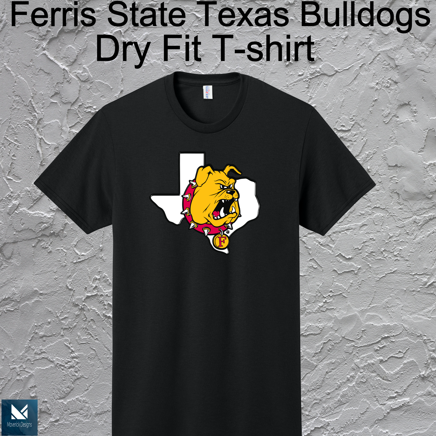FSU Texas Bulldogs Dry Fit T-shirt Large Logo
