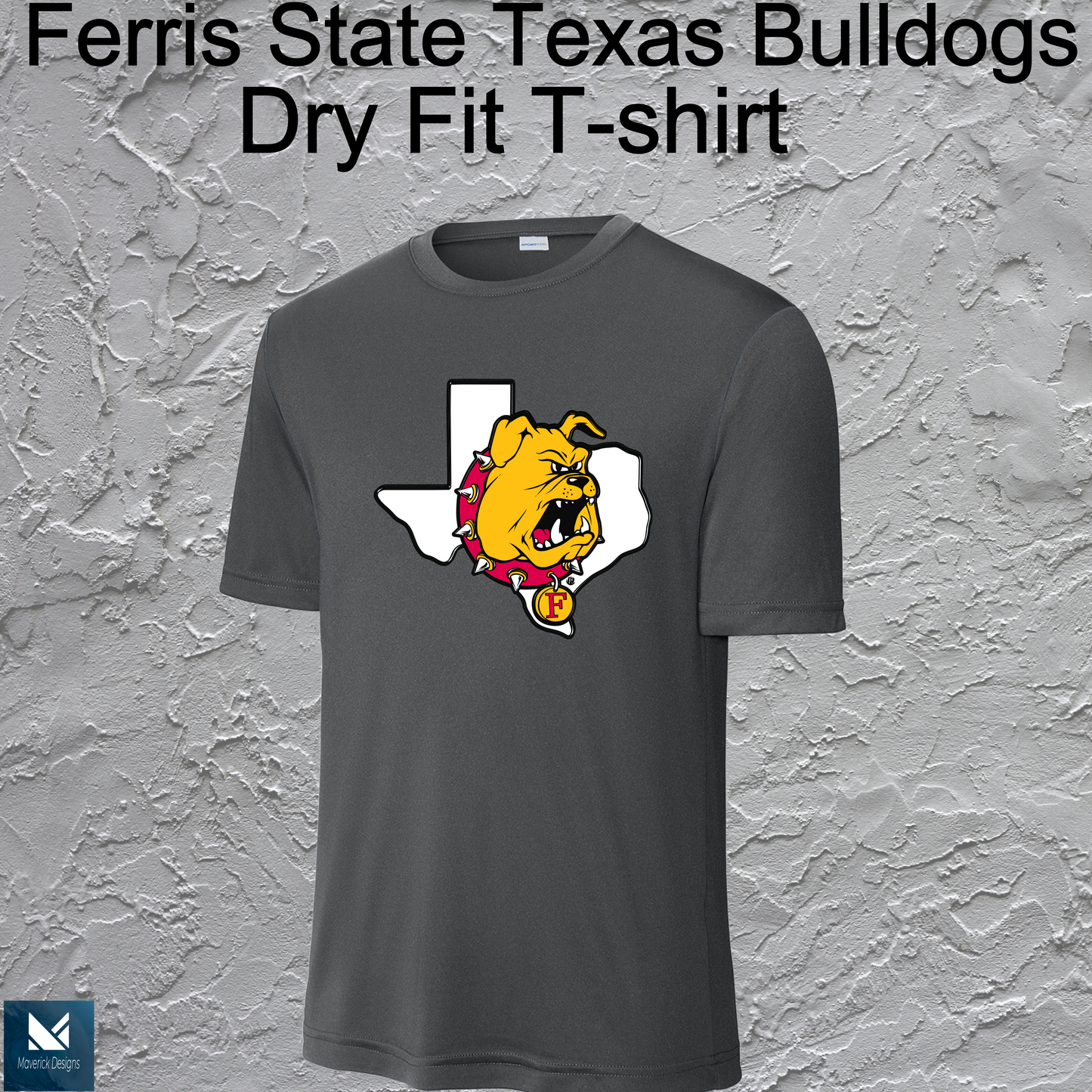 FSU Texas Bulldogs Dry Fit T-shirt Large Logo