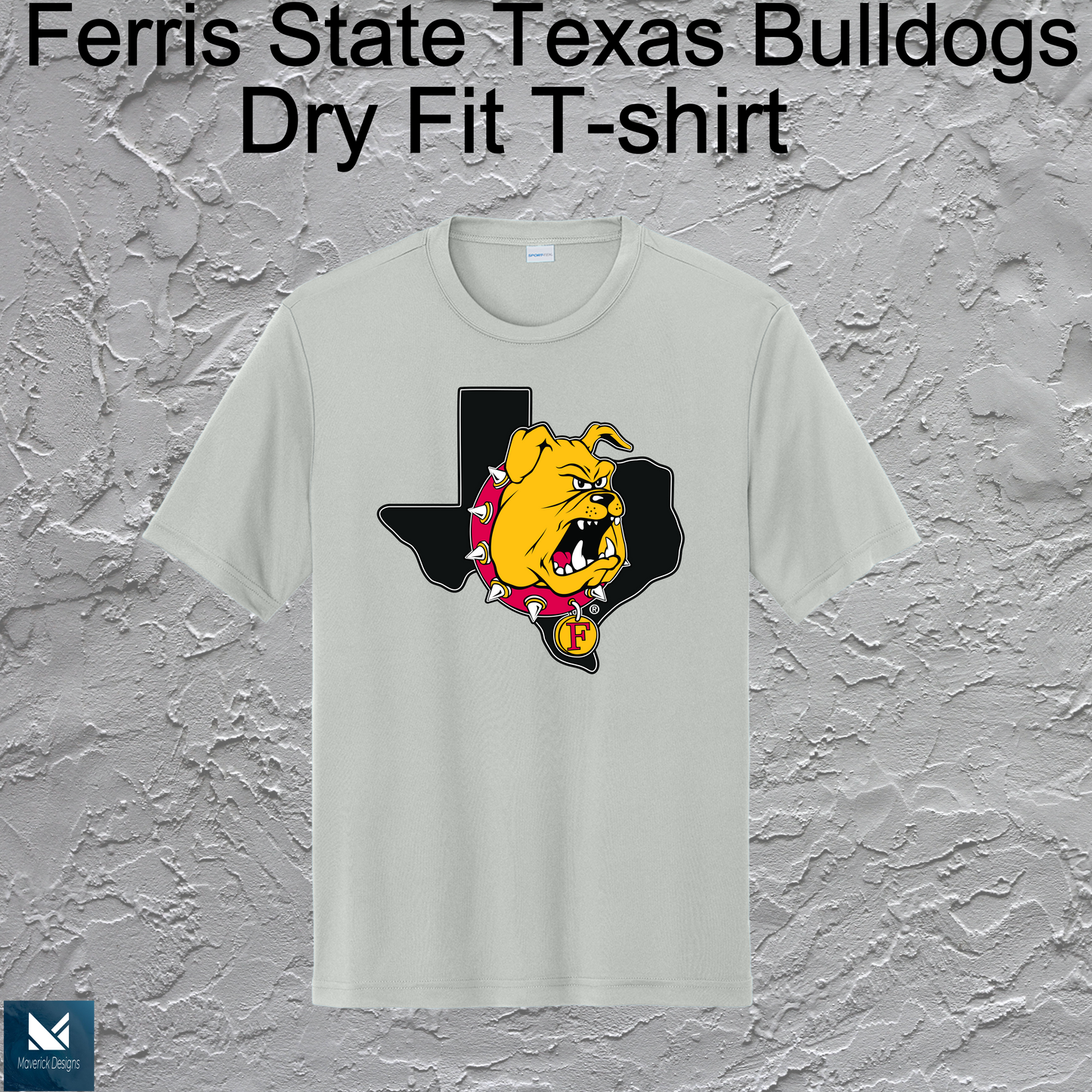 FSU Texas Bulldogs Dry Fit T-shirt Large Logo