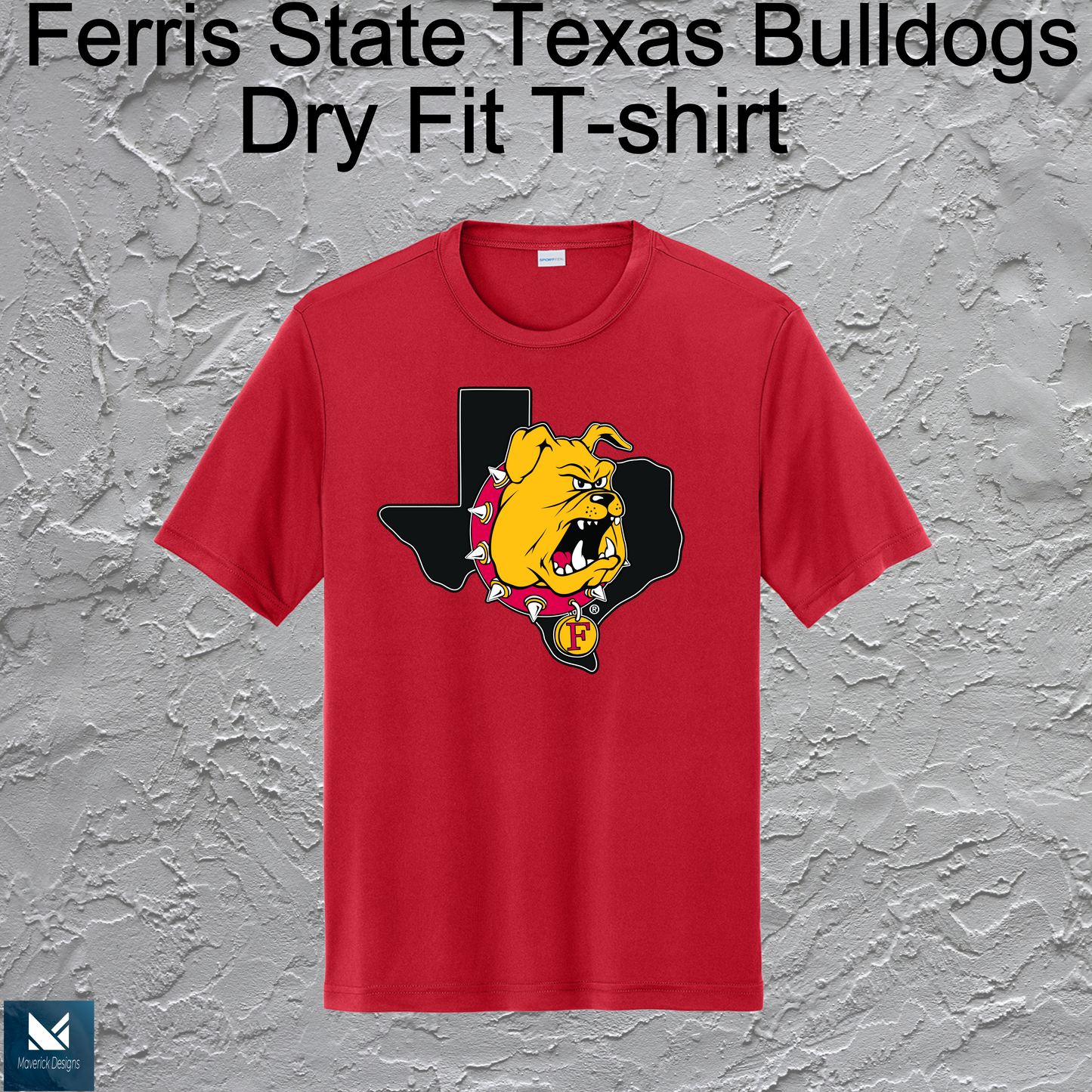 FSU Texas Bulldogs Dry Fit T-shirt Large Logo